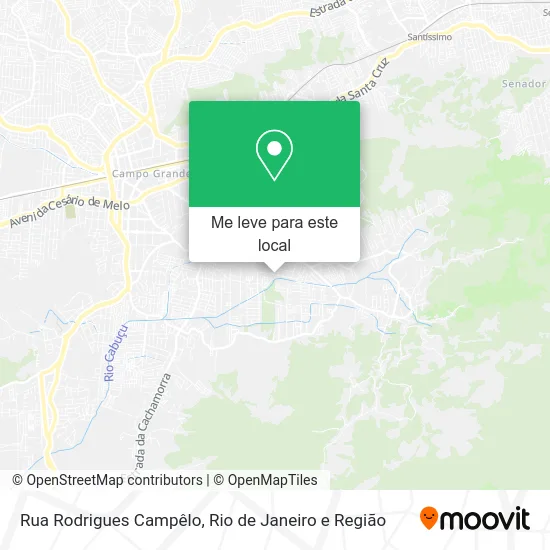 Rua Rodrigues Campêlo mapa