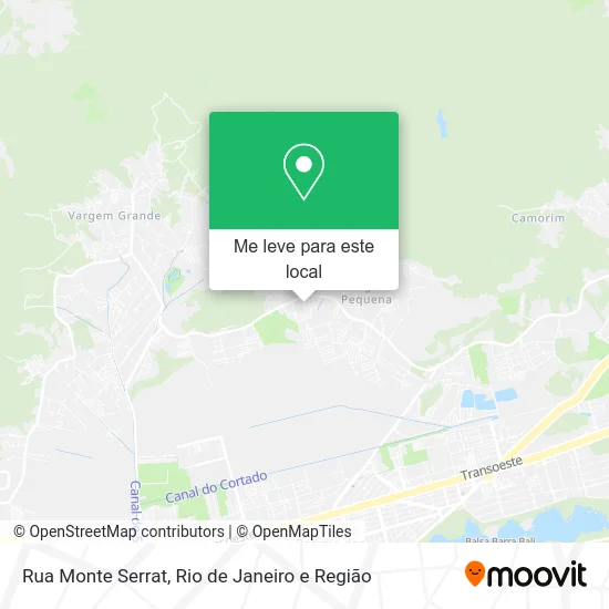 Rua Monte Serrat mapa