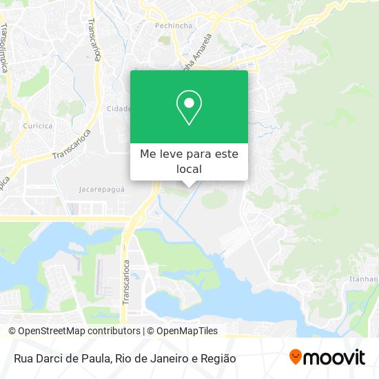 Rua Darci de Paula mapa