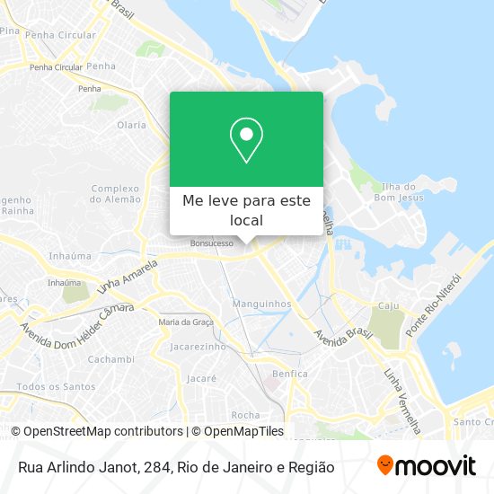 Rua Arlindo Janot, 284 mapa