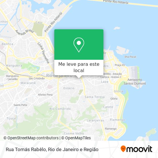 Rua Tomás Rabêlo mapa