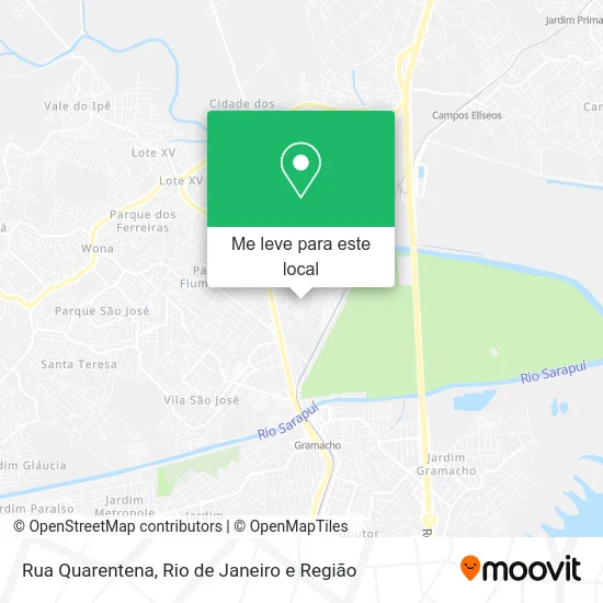 Rua Quarentena mapa