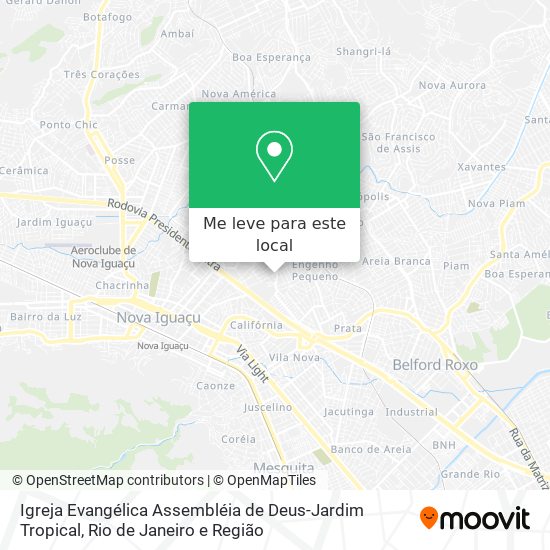 Igreja Evangélica Assembléia de Deus-Jardim Tropical mapa