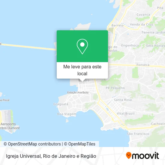 Igreja Universal mapa