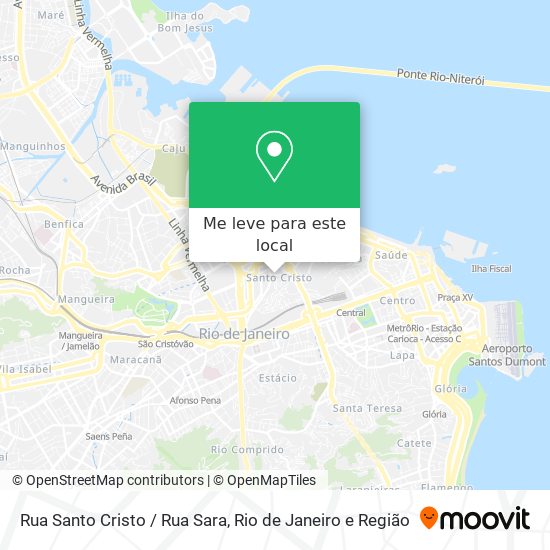 Rua Santo Cristo / Rua Sara mapa