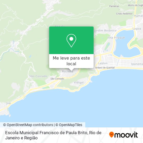 Escola Municipal Francisco de Paula Brito mapa