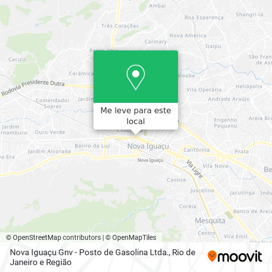 Nova Iguaçu Gnv - Posto de Gasolina Ltda. mapa