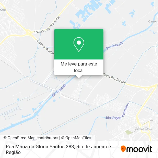Rua Maria da Glória Santos 383 mapa