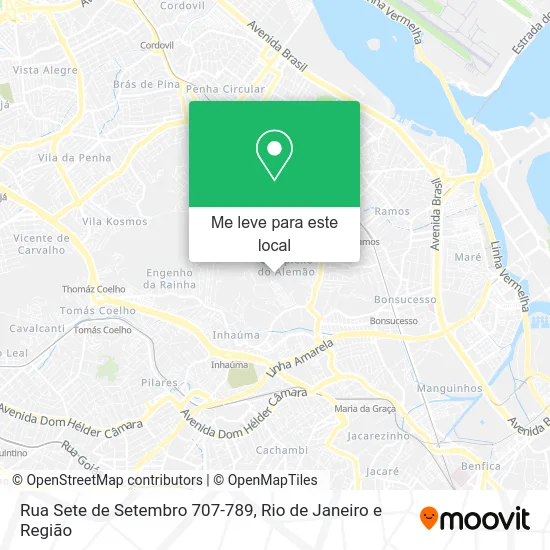 Rua Sete de Setembro 707-789 mapa