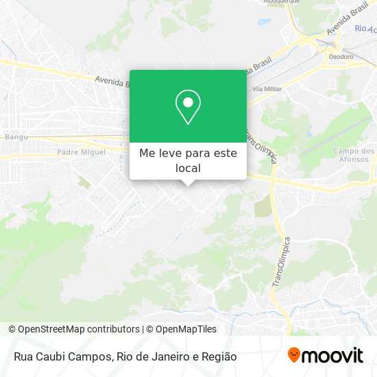 Rua Caubi Campos mapa