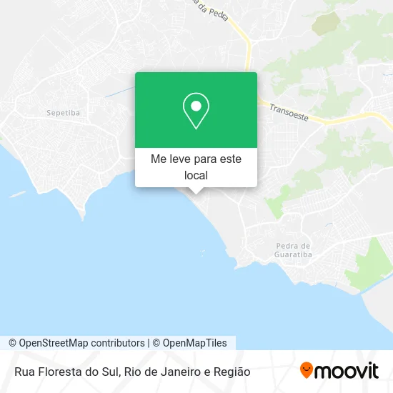 Rua Floresta do Sul mapa