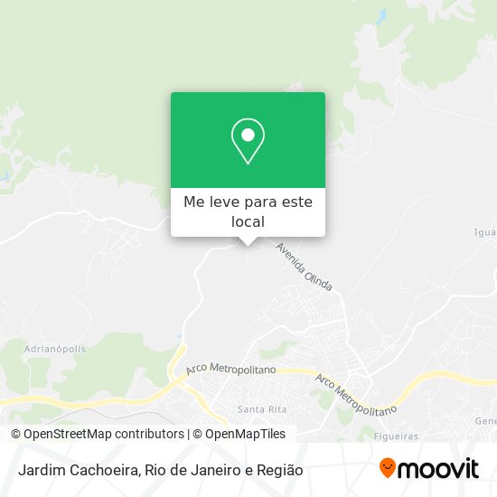 Jardim Cachoeira mapa