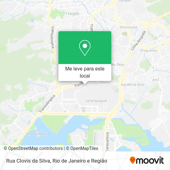 Rua Clovis da Silva mapa