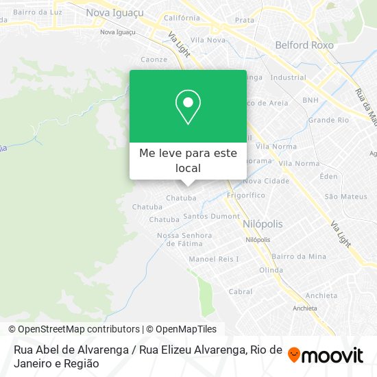 Rua Abel de Alvarenga / Rua Elizeu Alvarenga mapa