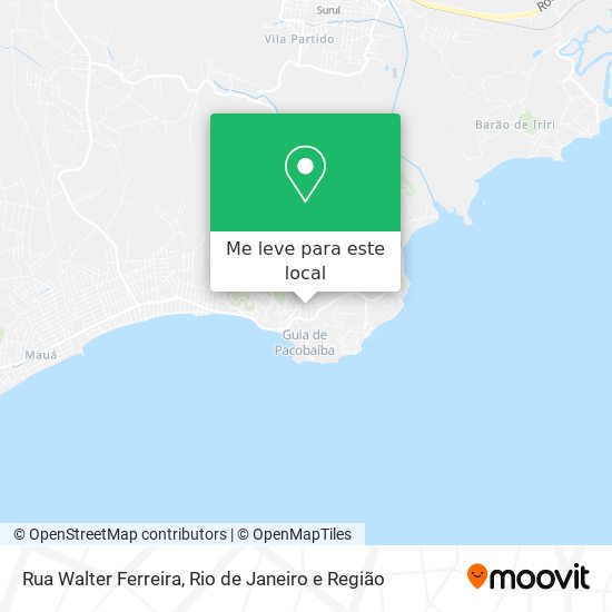 Rua Walter Ferreira mapa