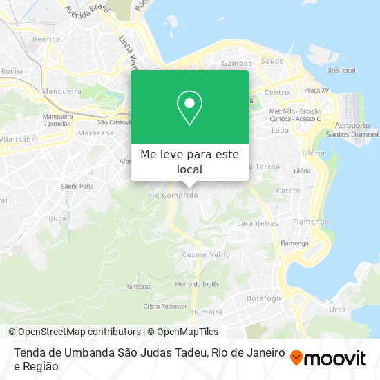 Tenda de Umbanda São Judas Tadeu mapa