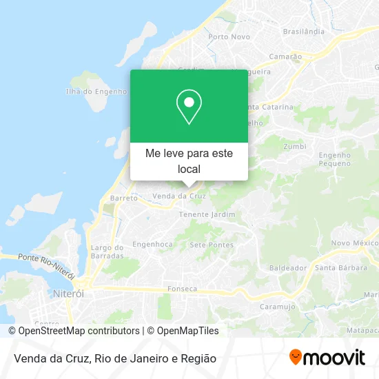 Venda da Cruz mapa