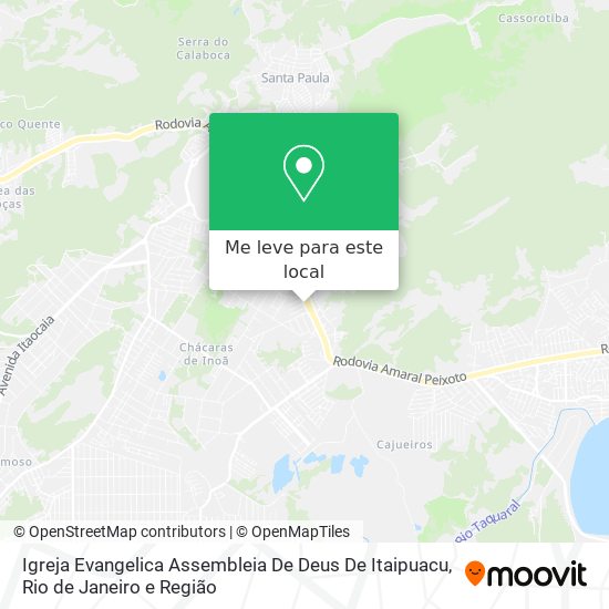 Igreja Evangelica Assembleia De Deus De Itaipuacu mapa