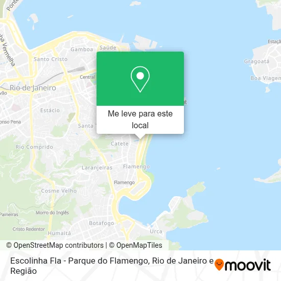 Escolinha Fla - Parque do Flamengo mapa