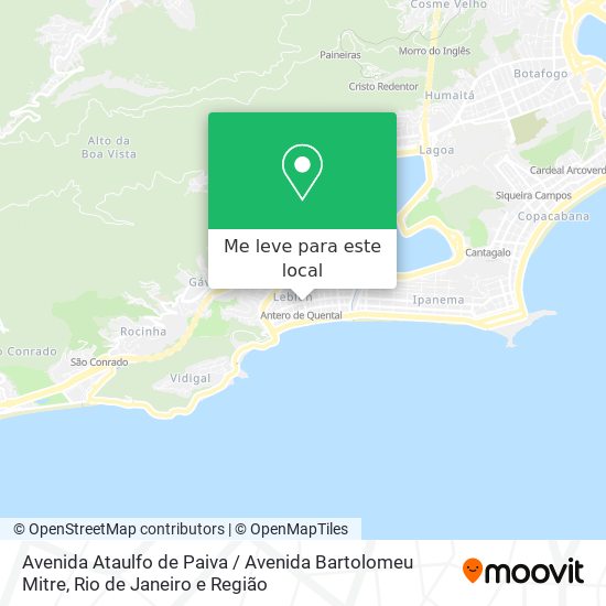 Avenida Ataulfo de Paiva / Avenida Bartolomeu Mitre mapa