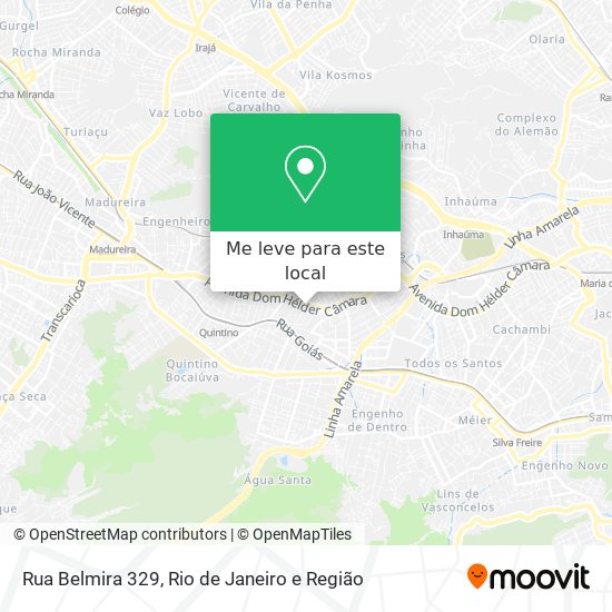 Rua Belmira 329 mapa