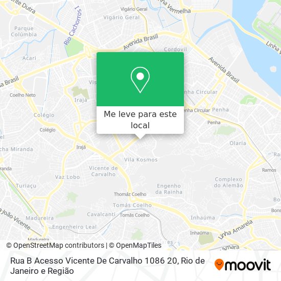 Rua B Acesso Vicente De Carvalho 1086 20 mapa