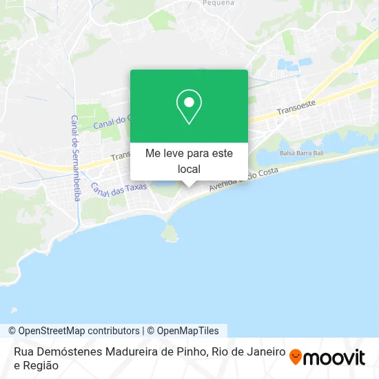 Rua Demóstenes Madureira de Pinho mapa