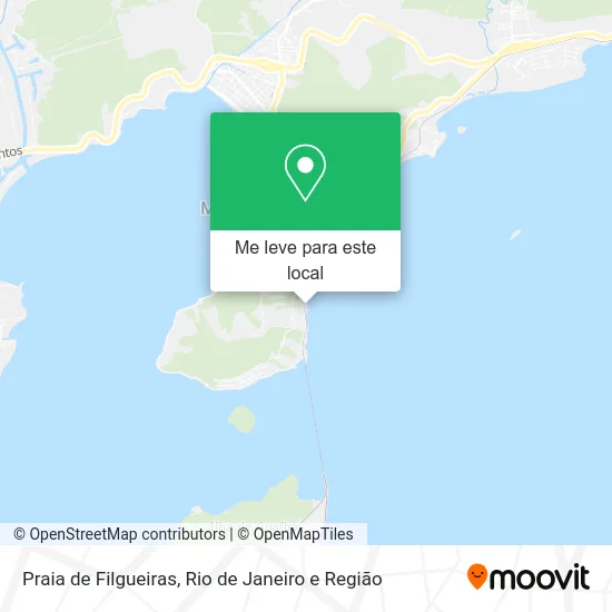 Praia de Filgueiras mapa