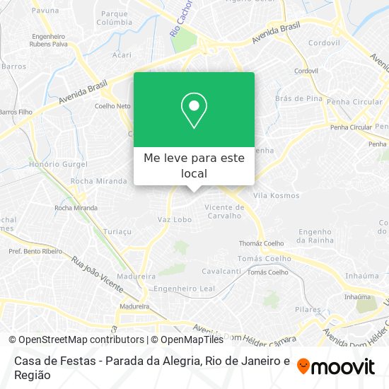 Casa de Festas - Parada da Alegria mapa