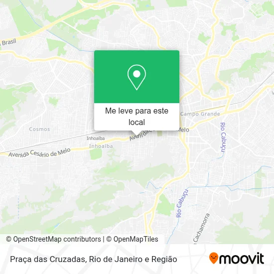 Praça das Cruzadas mapa
