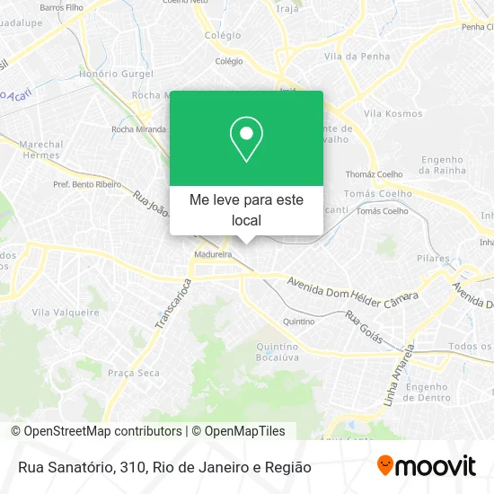 Rua Sanatório, 310 mapa