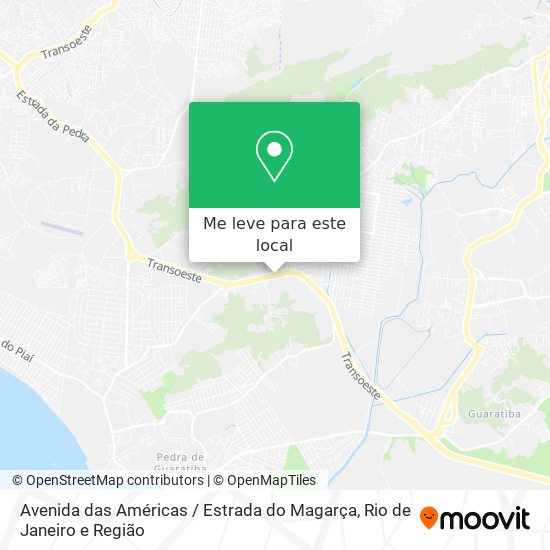 Avenida das Américas / Estrada do Magarça mapa