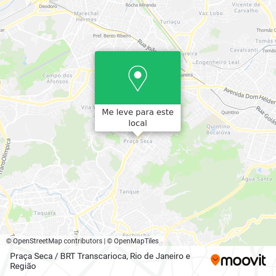 Praça Seca / BRT Transcarioca mapa