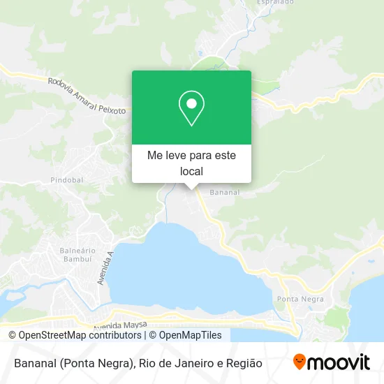 Bananal (Ponta Negra) mapa