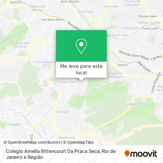 Colegio Amelia Bittencourt Da Praca Seca mapa