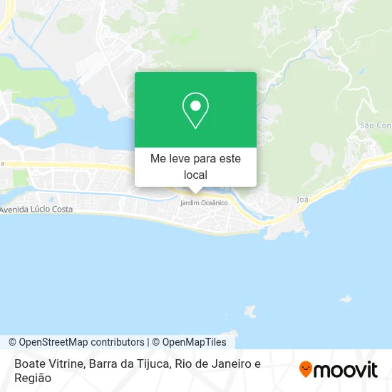 Boate Vitrine, Barra da Tijuca mapa