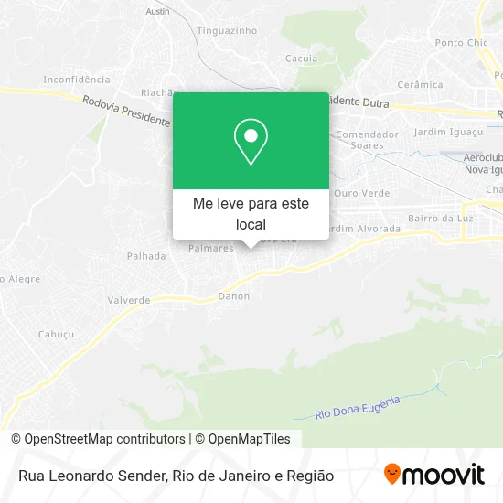 Rua Leonardo Sender mapa