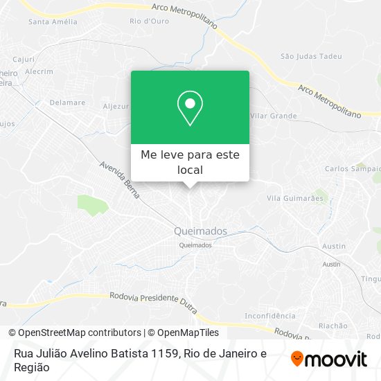 Rua Julião Avelino Batista 1159 mapa