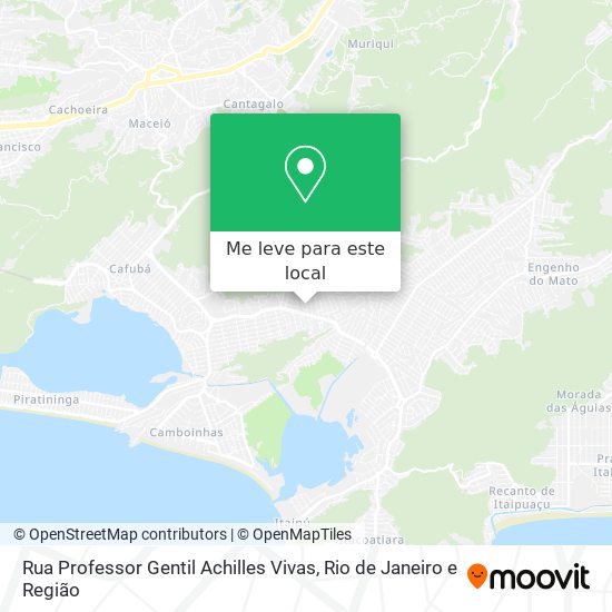 Rua Professor Gentil Achilles Vivas mapa