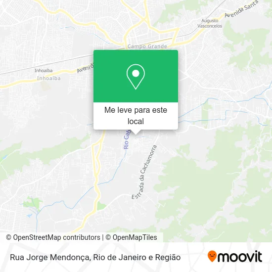 Rua Jorge Mendonça mapa