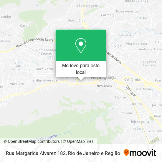 Rua Margarida Alvarez 182 mapa