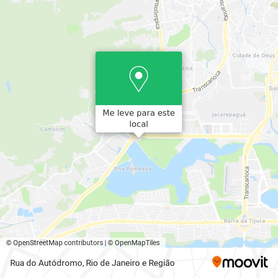 Rua do Autódromo mapa