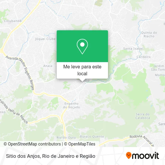 Sitio dos Anjos mapa