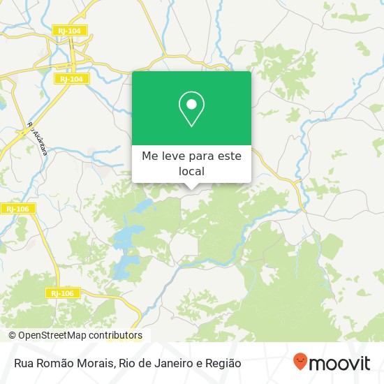 Rua Romão Morais mapa