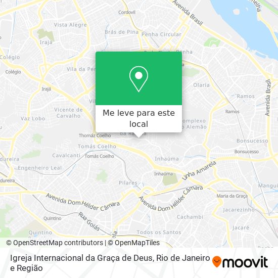 Igreja Internacional da Graça de Deus mapa