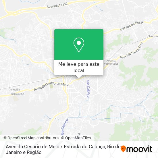 Avenida Cesário de Melo / Estrada do Cabuçu mapa