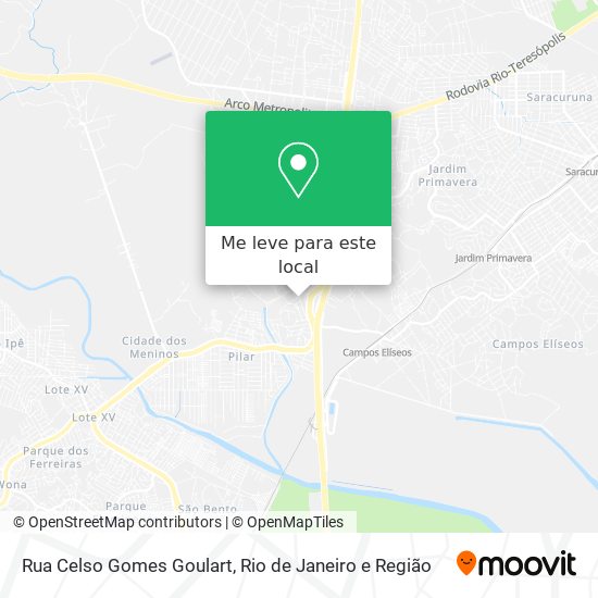 Rua Celso Gomes Goulart mapa