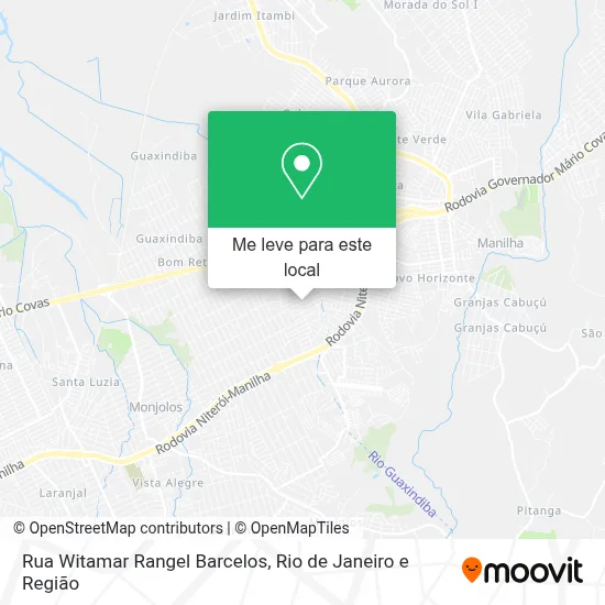 Rua Witamar Rangel Barcelos mapa