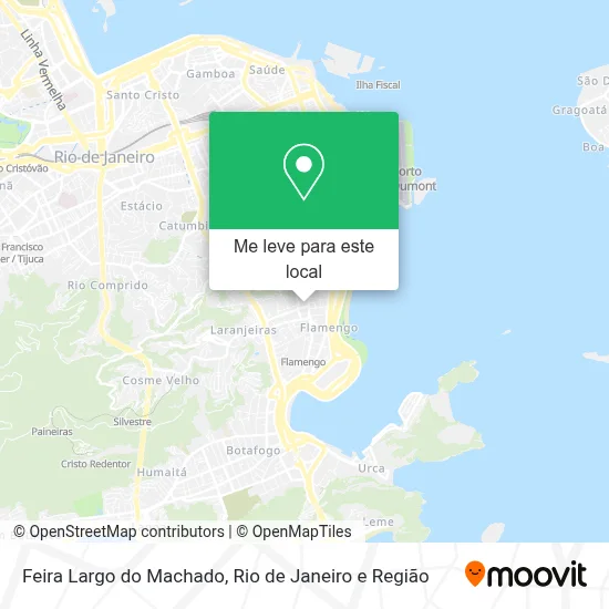 Feira Largo do Machado mapa