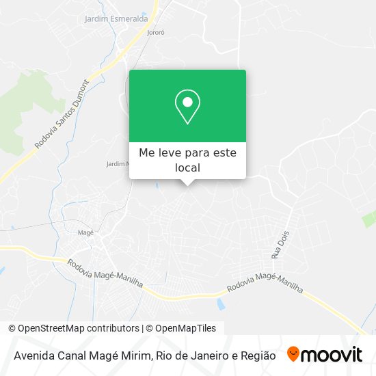 Avenida Canal Magé Mirim mapa